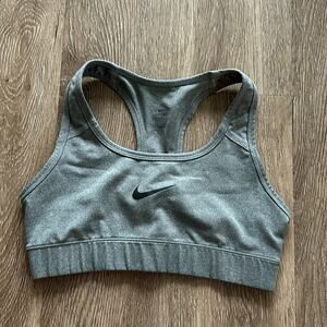 Nike Racerback Sports Bra Grey Size XS Medium Impact